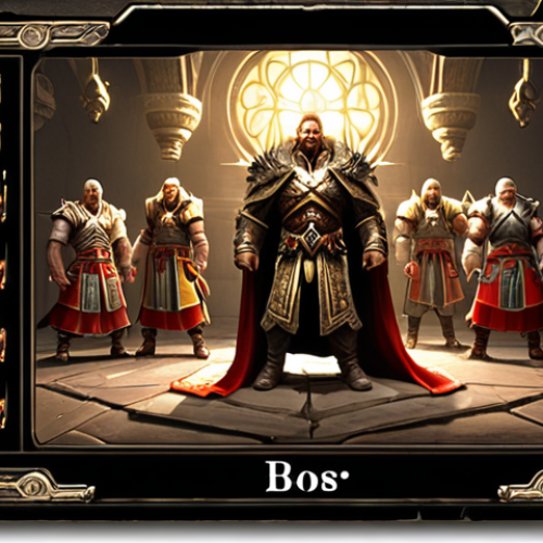 Home 6 ** A group of players triumphantly defeating a boss in Lineage. Focus on the teamwork, the loot dropping, and the overall feeling of accomplishment. The scene should be dramatic and visually appealing, showcasing the excitement of a successful boss raid. Include Russian text overlays such as "Босс повержен!" (Boss defeated!) and "Наша команда - сила!" (Our team is strength!).
**