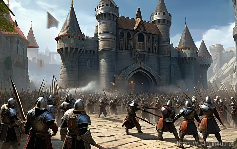 리니지 MMORPG 장단점 - A male Human Death Knight, fully equipped in modern, intricate heavy armor that completely covers hi... 리니지 MMORPG 장단점 - A male Human Death Knight, fully equipped in modern, intricate heavy armor that completely covers hi...