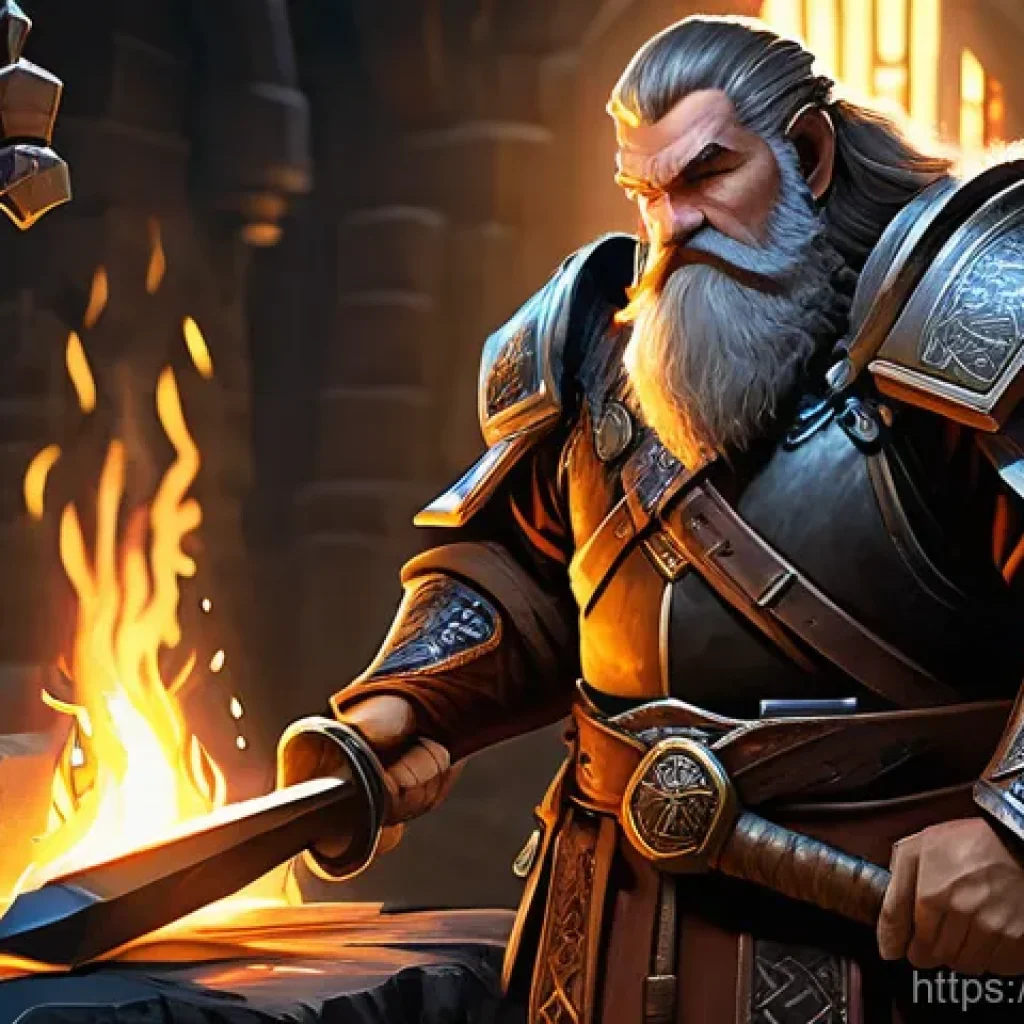 리니지 크래프팅 필수 정보 - **A master dwarven blacksmith crafting a legendary S-grade sword.**
    A grizzled, older dwarven bl...