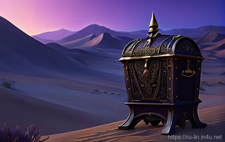 리니지 보물 상자 위치 - Prompt 1: The Lone Seeker's Discovery**