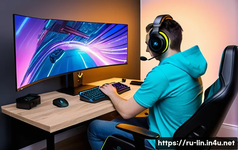 리니지 게임 최적화 방법 - **Prompt 1: Focused Gamer at a Modern Setup**
A realistic, well-lit, full-body shot of a young a...